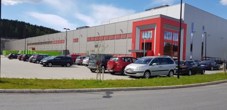 Hovedlageret til Lyreco på Lahaugmoen i Skedsmo kommune